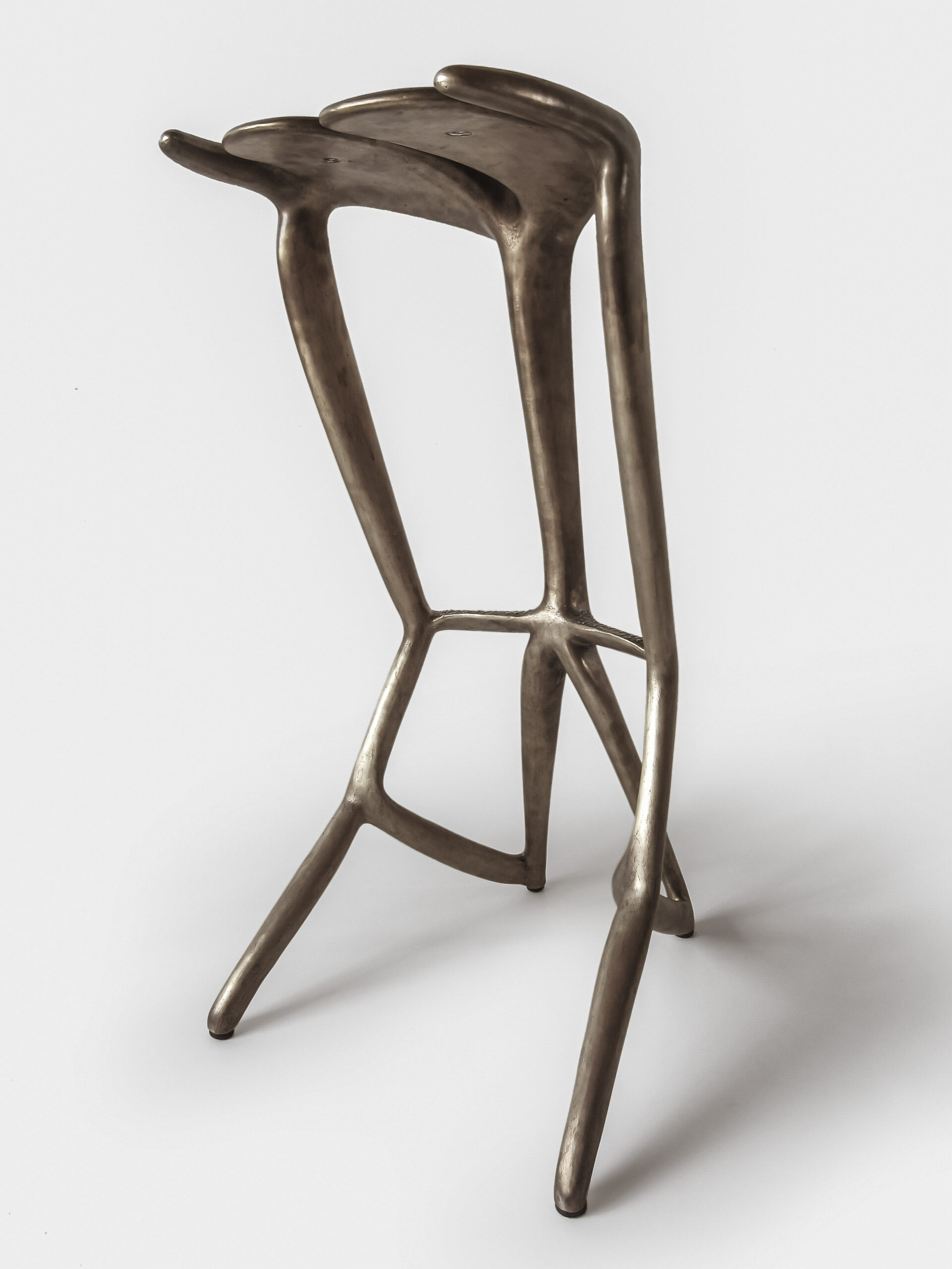 Chabera – Barstool 01 – cast bronze bar stool – raw finish – Ch